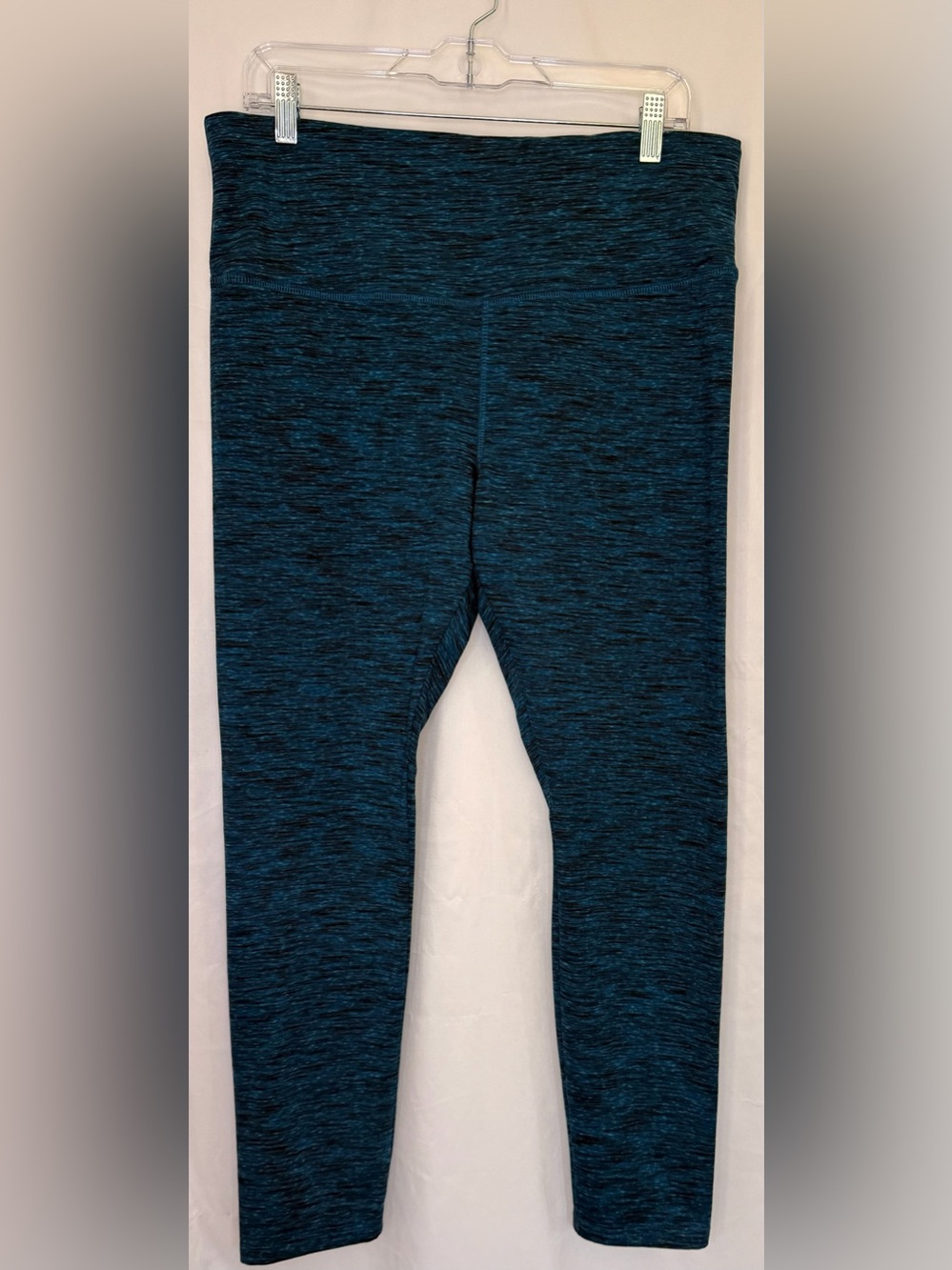 Athletic Works Teal-Black Space Dye Leggings